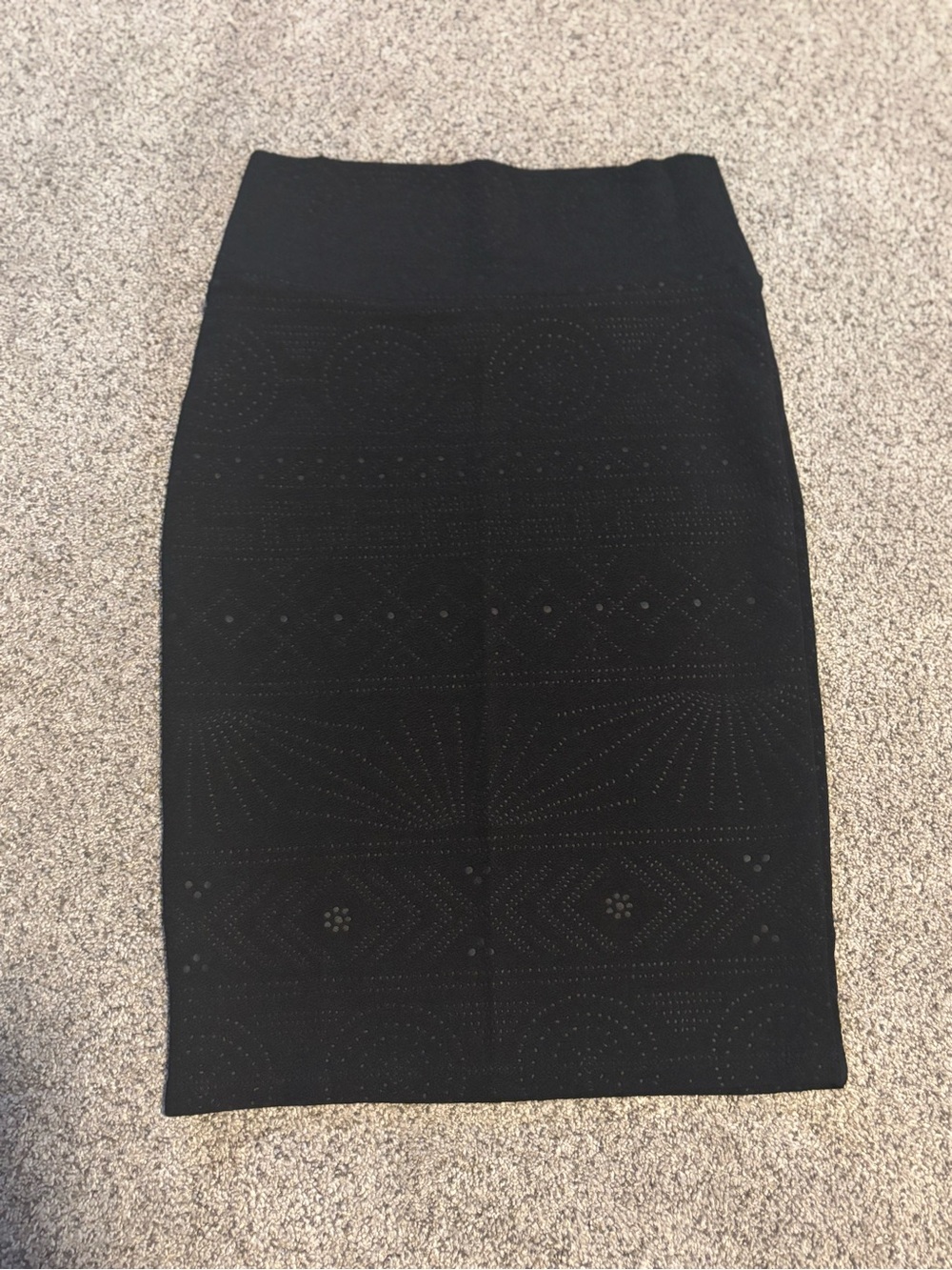 LuLaRoe Black Textured Pencil Skirt